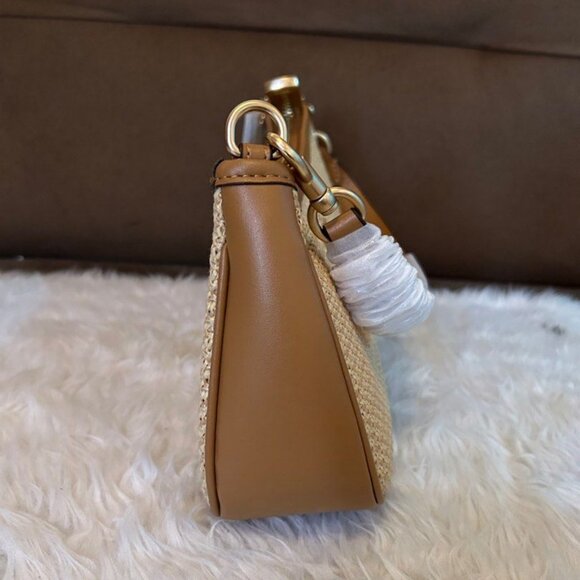 Coach Teri Shoulder Bag Straw Bag - Picture 3 of 5